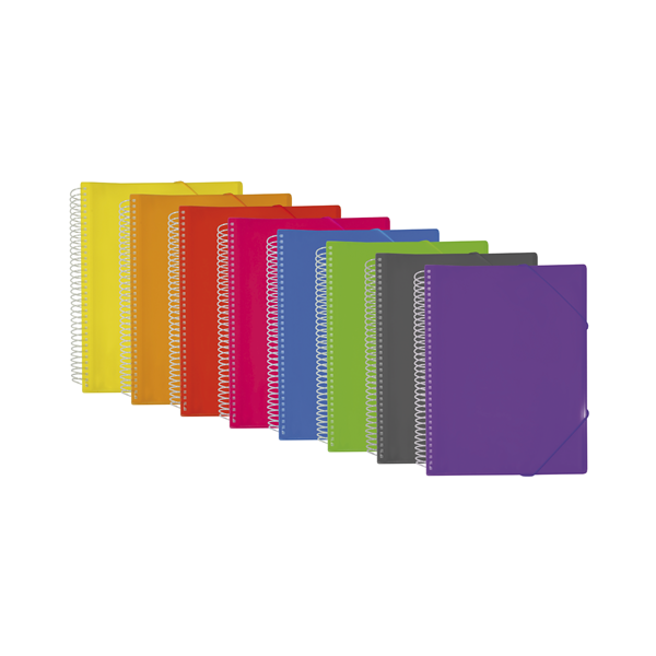 Carpeta fundas pers. espiral A4 30 h. Descom