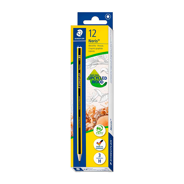 Lápiz Staedtler Noris 120 Nº 3 H. Caja 12 u.