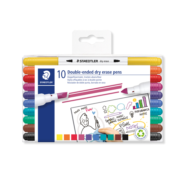 Lumocolor whiteboard marker 3010 estuche 10 u.