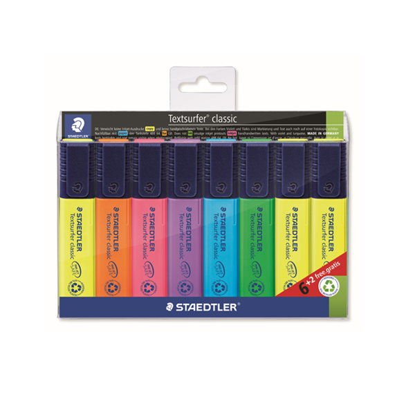 Staedtler texsufert set 6 + 2 regalo