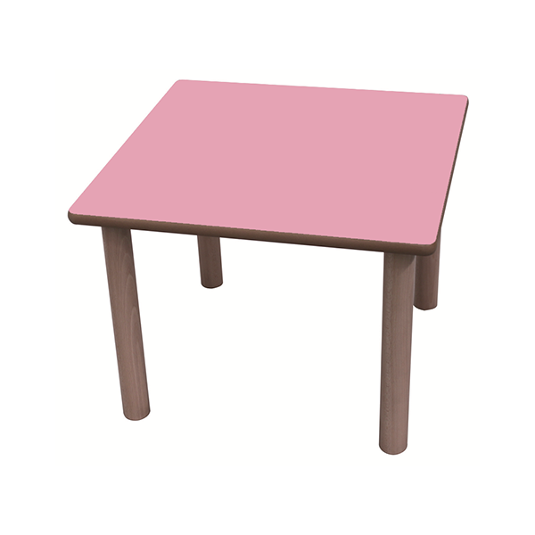 Mesa cuadrada 80x80 cm T1 alt. 46 cm