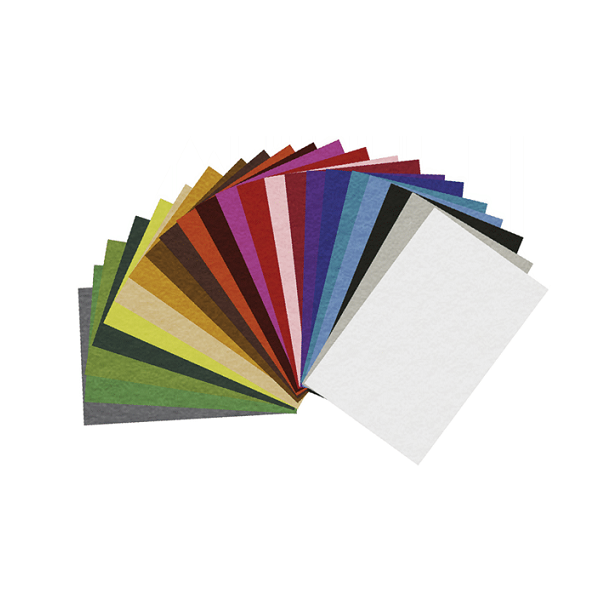 Plancha fieltro surtido 30X45 22 u.