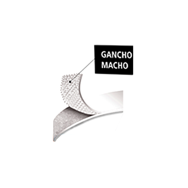Cinta de cierre autoadhesiva Plico macho 25 mm x 25 m