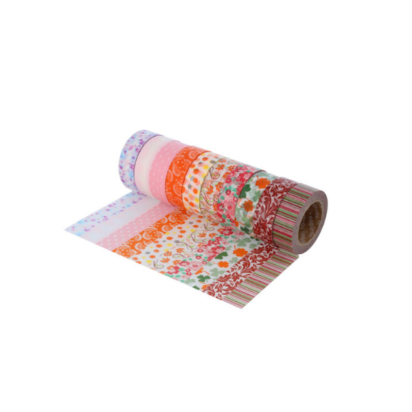 Cintas masking tape serie floral. Set 10 u.