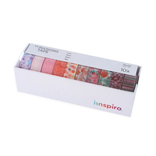 Cintas masking tape serie floral. Set 10 u.