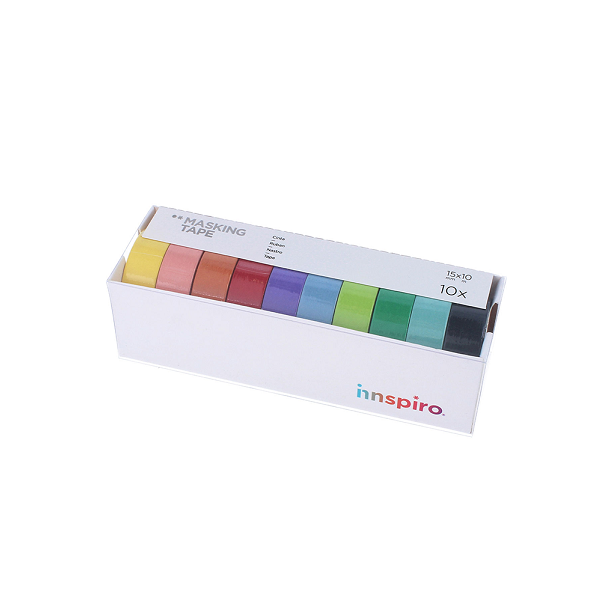Cintas masking tape lisos. Set 10 u.