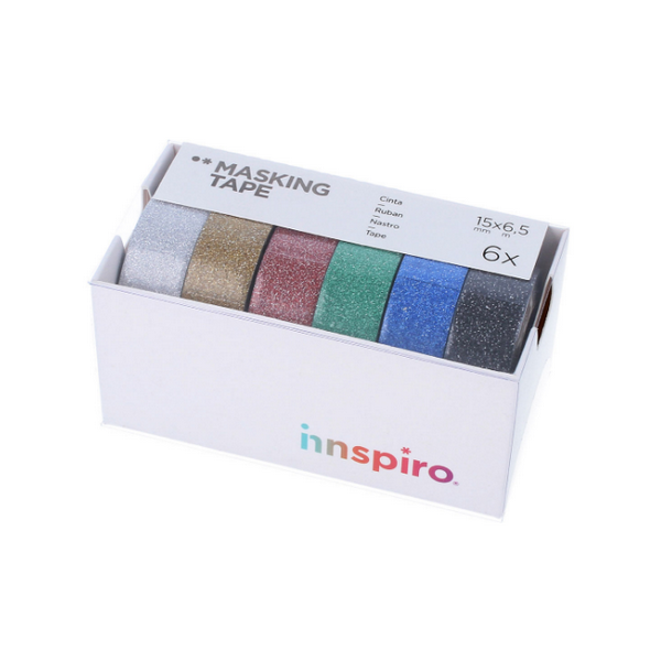Cintas purpurina. Set de 6