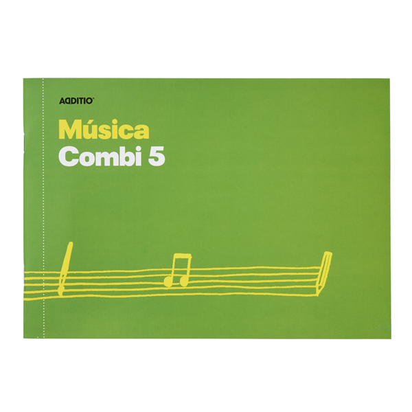 Cuaderno música primaria combi 5 Additio 48 pag.