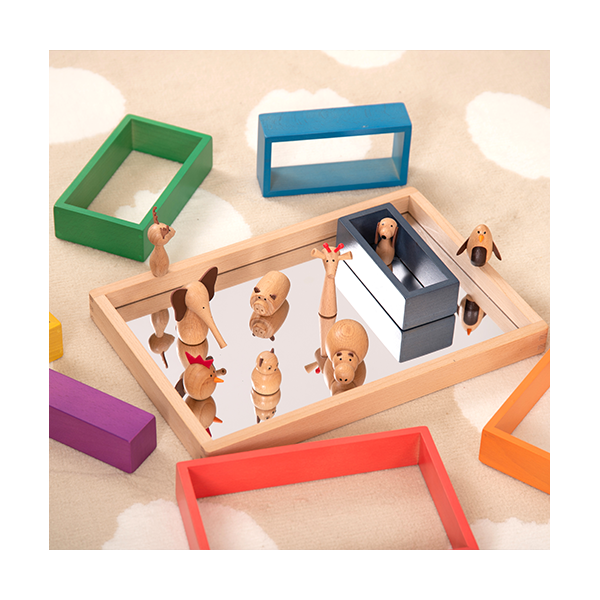 Conjunto 10 animales madera