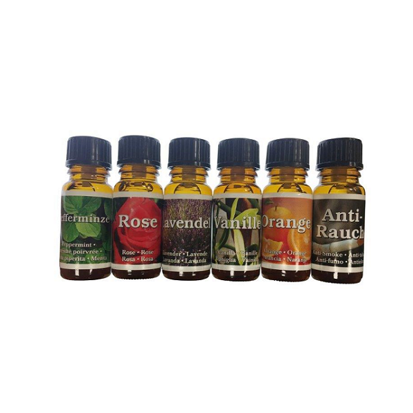 Aceites aromáticos 10 ml. Set 6 u. Lavanda, vainilla menta...