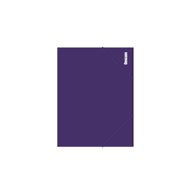 Carpeta f° Descom solapas opaco Violeta