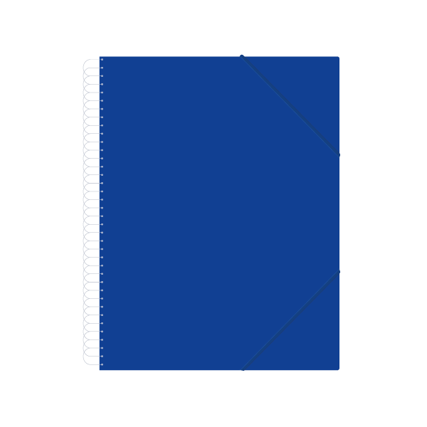Carpeta multif. espiral person. Descom 30 h. Azul