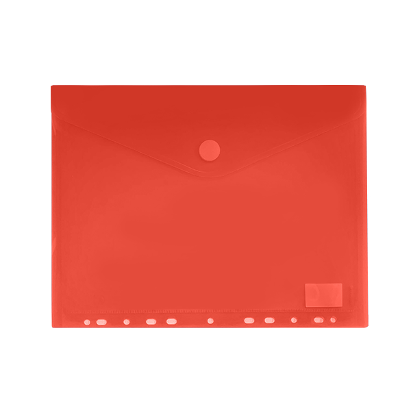 Sobre pp. multitaladro A4 Rojo