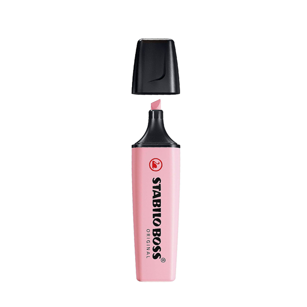 Marcador Stabilo Boss original pastel Rosa