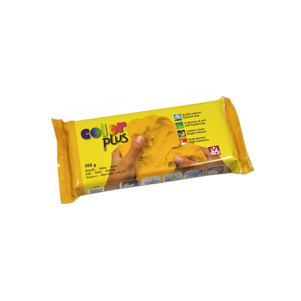 Pasta modelar Color Plus 500 g Amarilla