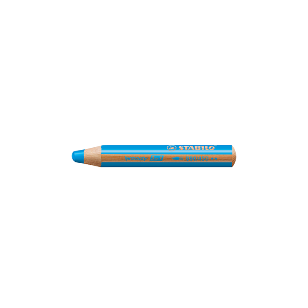 Estuche 5 lápices Stabilo Woody 3 en 1 Azul Cian