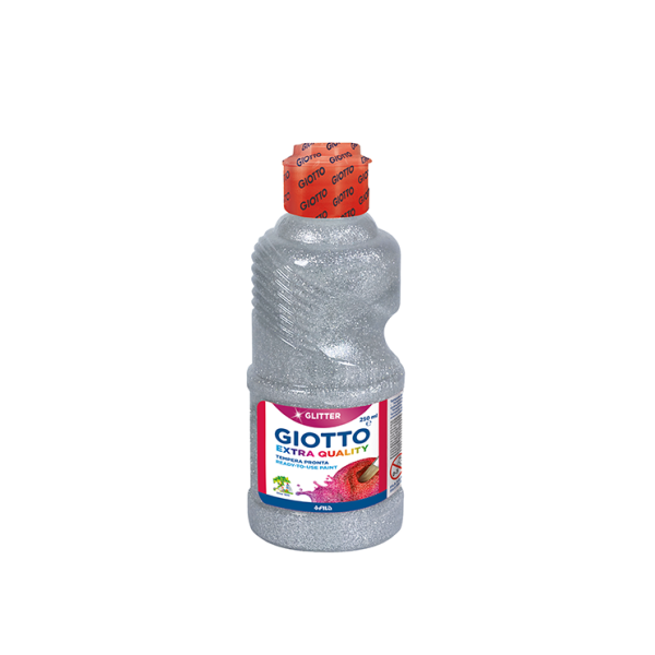 Témpera purpurina Giotto 250 ml Plata