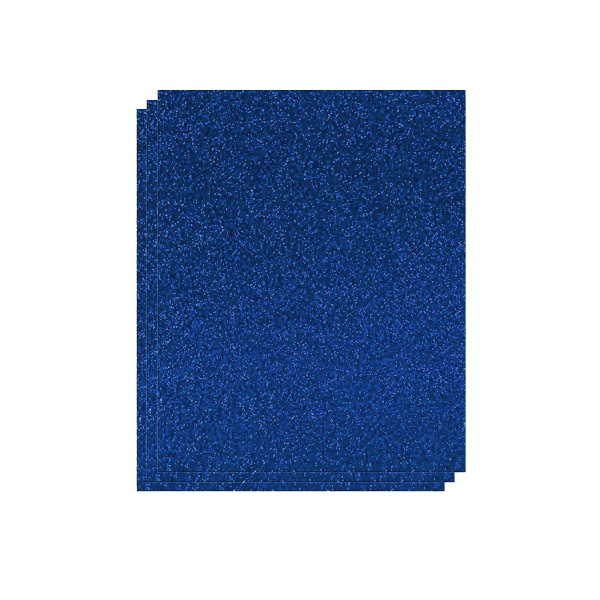 Plancha Eva 40x60 cm purpurina Azul osc. Bolsa 3 u.