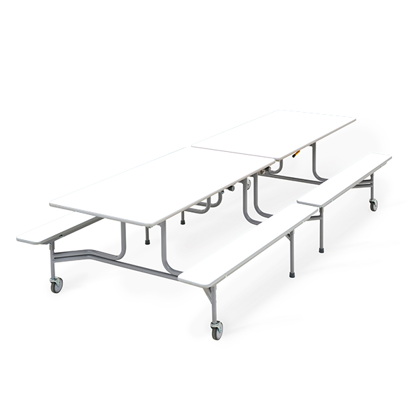 Mesa TTX13 305x75 cm alt. 68 cm Blanco