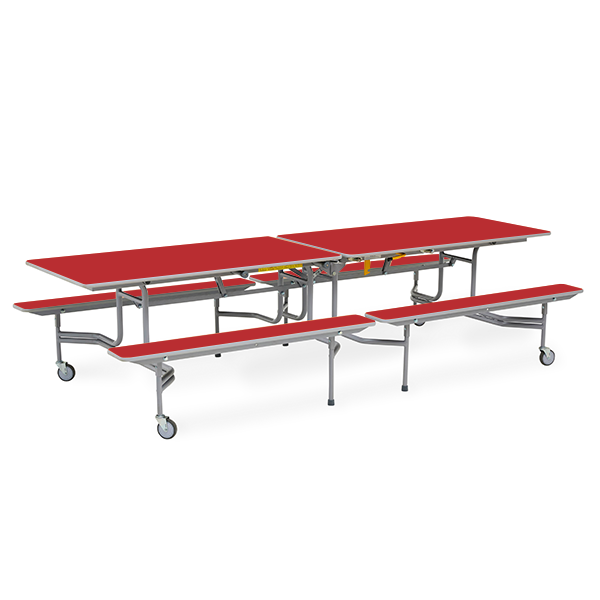 Mesa TTX13 305x75 cm alt. 68 cm Rojo