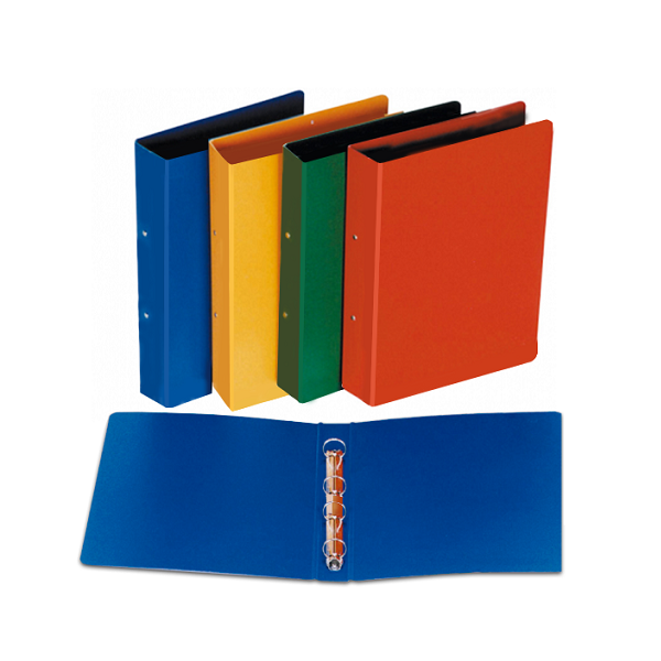 Carpeta 4 anillas 40 mm cartón colores