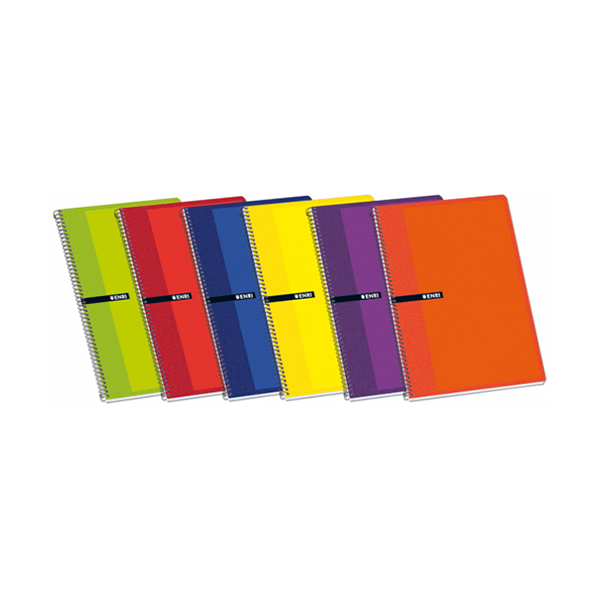 Cuaderno espiral Enri 4° tapa blanda