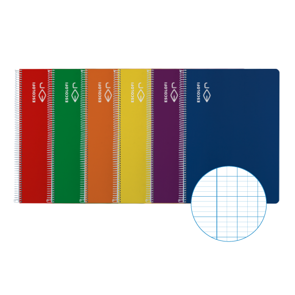 Cuaderno Escolofi tapa dura f° 50 h. mm 2x4x8