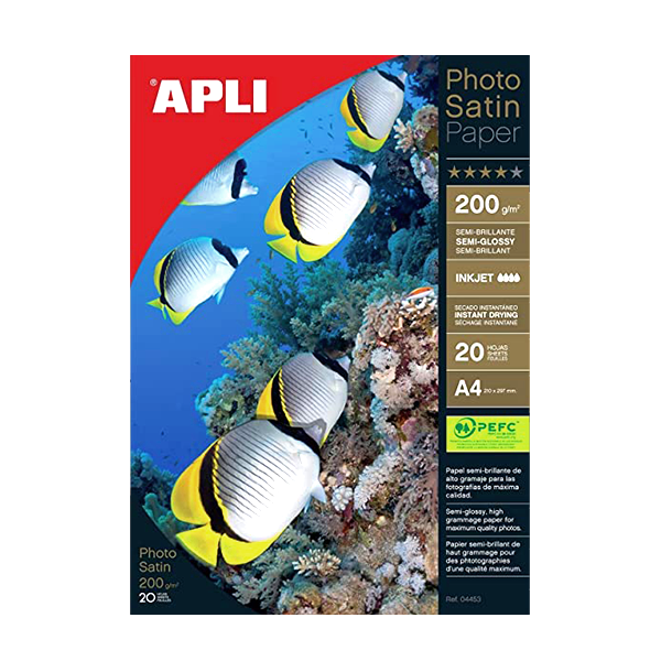 Apli photo satin A4 60 h. 200 g