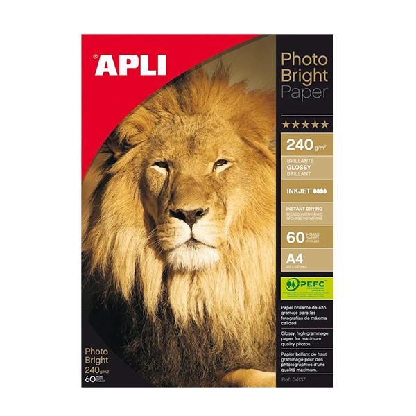 Apli photo bright A4 60 h. 240 g.