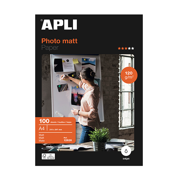 Apli matt presentations A4 100 h. 120 g.