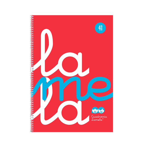Cuaderno cuadrovia Lamela f° tapa pp. 3 mm