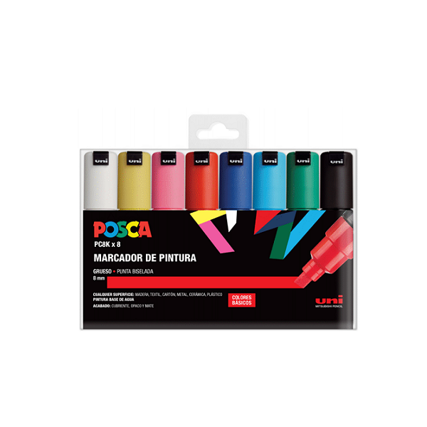 Rotulador Uni posca PC-8K. Colores surtidos