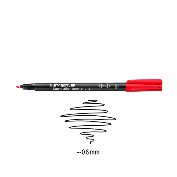 Marcador perman. Staedtler Lumocolor 318 0,6 mm