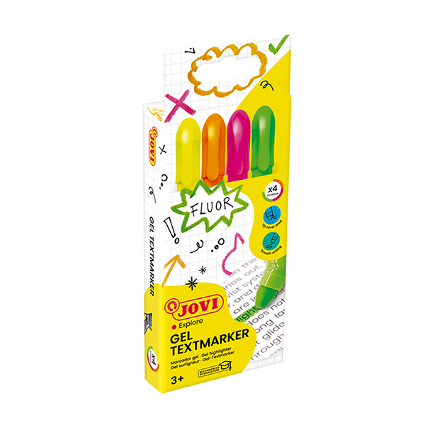 Jovi fluorescente gel. Estuche 4 u.