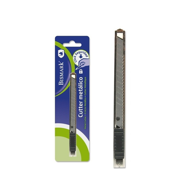 Cutter profesional metálico 9 mm Bismark