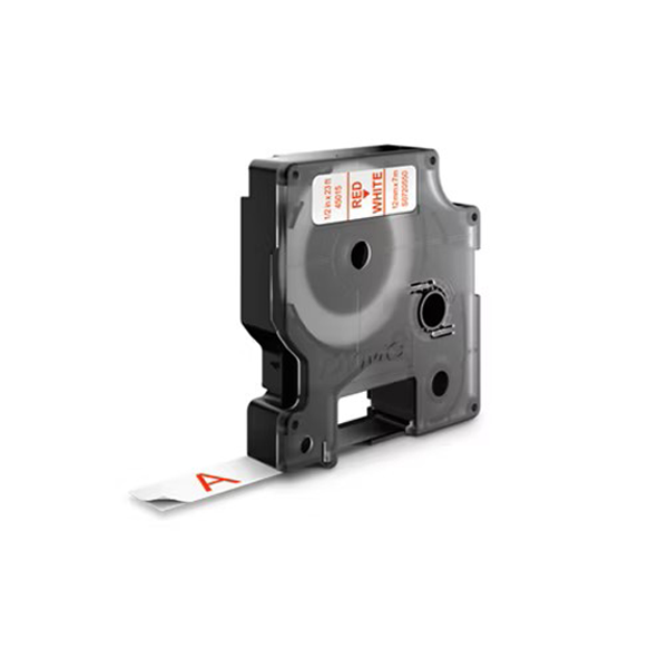 Cinta Dymo Standard D1 12 mm x 7 m Rojo/Blanco