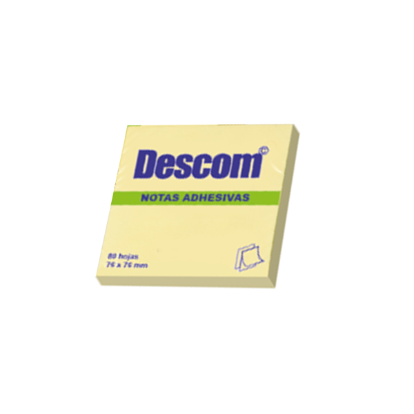 Notas adhesivas Descom 75x75 mm