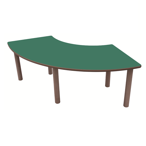 Mesa 1/4 de aro 100x100 cm T3 alt. 59 cm