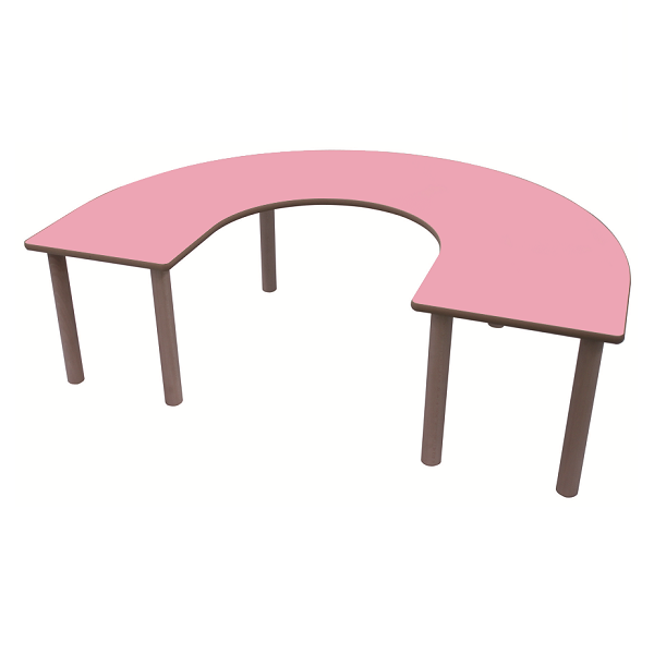 Mesa en U 150x100 cm T2 alt. 53 cm