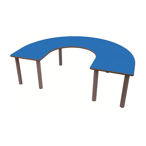 Mesa en U 150x120 cm T2 alt. 53 cm