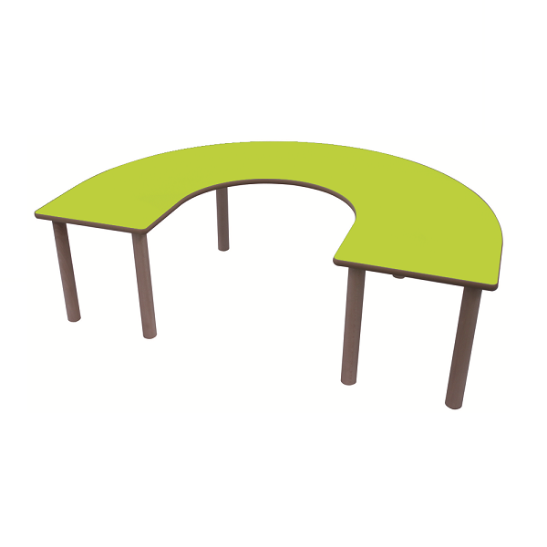 Mesa en U 150x120 cm T3 alt. 59 cm
