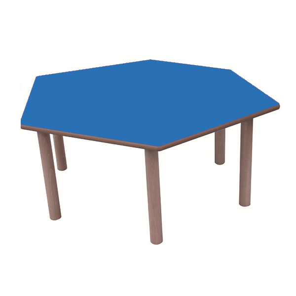 Mesa hexagonal 110x55 cm T2. 53 cm