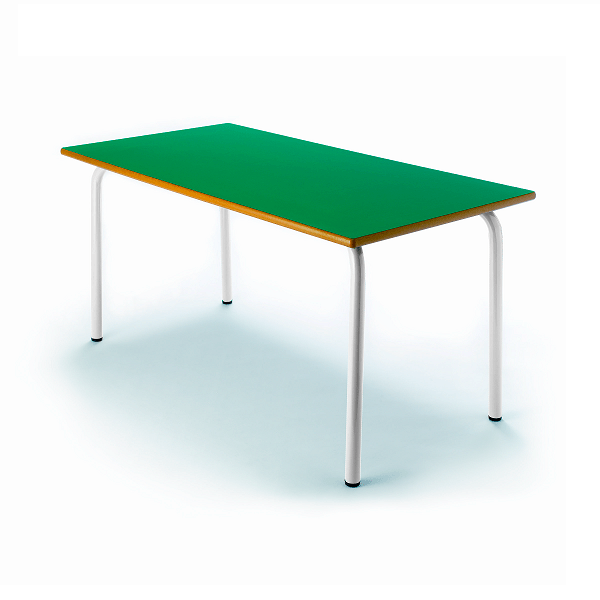 Mesa rect. 207 - 120x60 cm pata blanca alt. 54