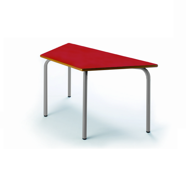 Mesa trapezoidal 205 - 110x3 L55 cm pata gris alt. 54