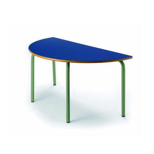Mesa semicircular 208 - 120x60 cm pata verde alt.60