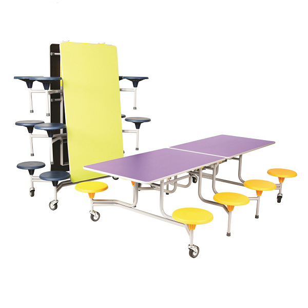Mesa rect. 244x76 cm 8 asient. alt. 74 cm