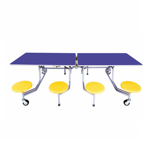 Mesa rect. 244x76 cm 8 asient. alt. 74 cm