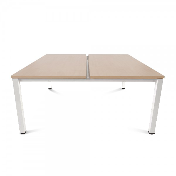 Mesa Executive rect. doble est. Blanco 160x163