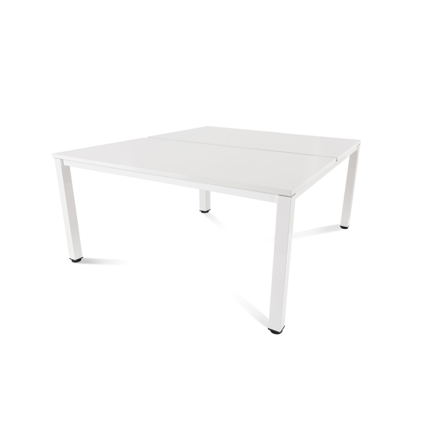 Mesa Executive rect. doble est. Blanco 160x163