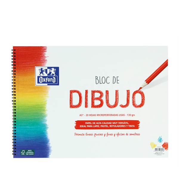 Bloc dibujo Oxford A3+ 20 h. microperf.